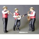 Dixi Band 3 Musiker - Metallfigurenset