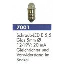 Schraub-LED E 5,5  12 - 19V