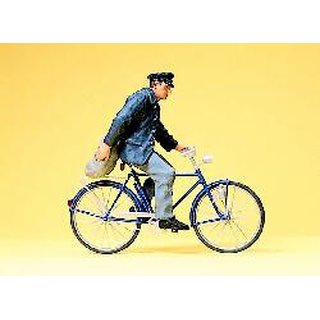 Preiser  Bauer auf Fahrrad
