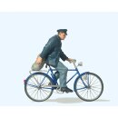 Bauer auf Fahrrad