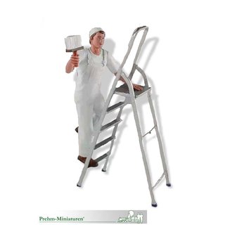 Maler auf Leiter