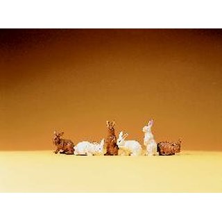Preiser Kaninchen Figurenset mit 6 Figuren