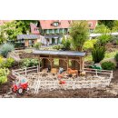 Pferdeunterstand mit Koppelzaun
